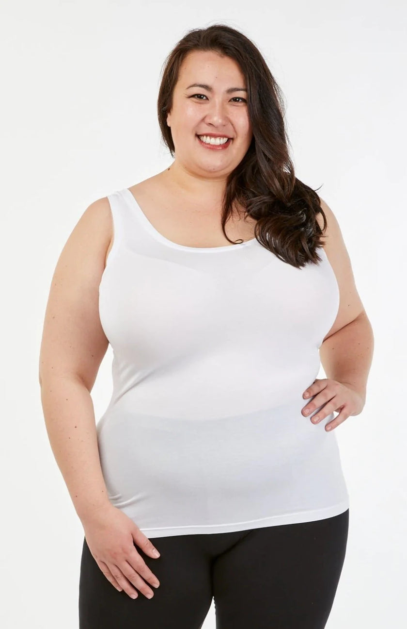 Tani Scoop Tank 79246 White