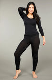 Tani Scoop 3/4 Sleeve Tee 79245 Black