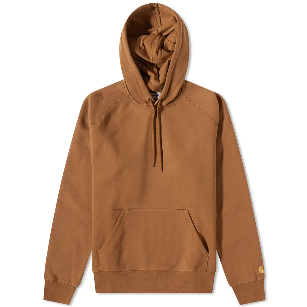 Carhartt WIP Hooded Chase Sweat Hamilton Brown Gold Miss Gladys