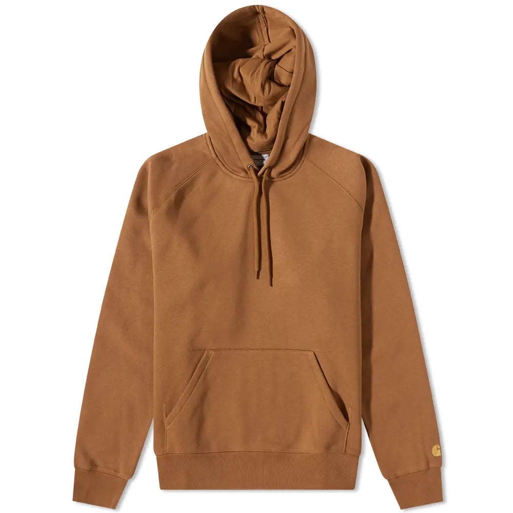 Carhartt WIP Hooded Chase Sweat Hamilton Brown/Gold