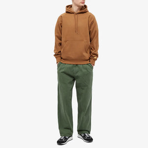Carhartt WIP Hooded Chase Sweat Hamilton Brown/Gold