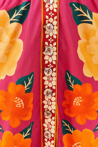 Farm Rio Flower Tapestry Midi Dress