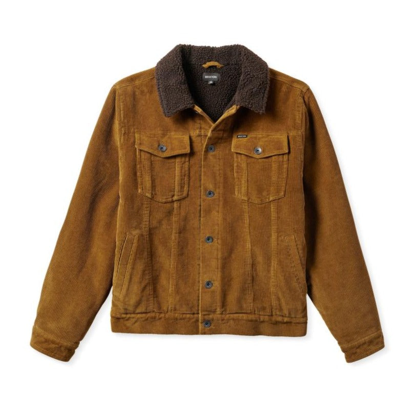 Brixton Cable Lined Trucker Jacket Brass