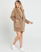 Load image into Gallery viewer, Sass Clothing Arden Double Breasted Coat Tan
