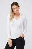 Tani Regular Scoop L/S Tee 79350 White