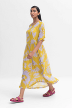 Load image into Gallery viewer, ELK Naemi Print Ravnen Sheer Dress Saffron
