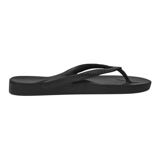 Archies Arch Support Thongs Black
