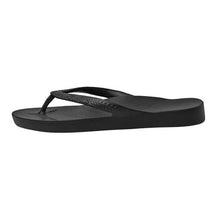 Load image into Gallery viewer, Archies Arch Support Thongs Black
