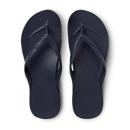 Archies Arch Support Thongs Navy