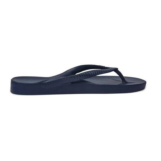 Archies Arch Support Thongs Navy