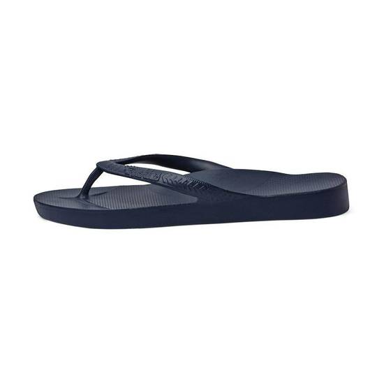 Archies Arch Support Thongs Navy