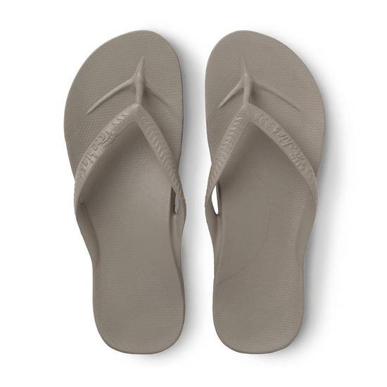 Archies Arch Support Thongs Taupe