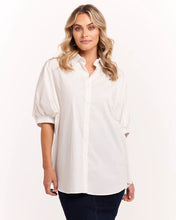 Load image into Gallery viewer, Betty Basics Dolce Dolman Shirt White
