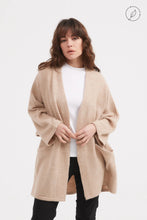 Load image into Gallery viewer, Tirelli Deep V Magnetic Cardigan Beige
