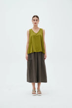 Load image into Gallery viewer, Tirelli V Neck Swing Tank Moss
