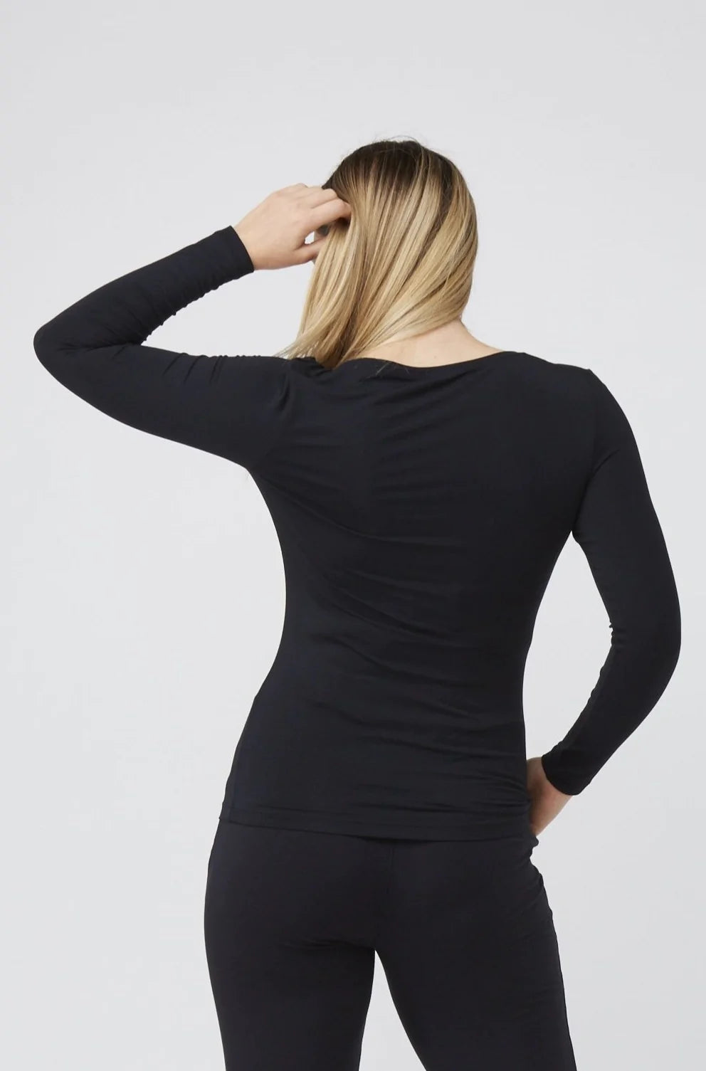 Tani L/S V-Neck Top 79228 Black