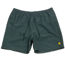 Load image into Gallery viewer, Carhartt WIP Chase Swim Trunks Juniper/Gold
