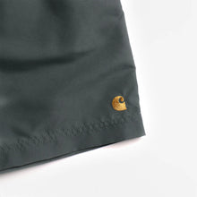 Load image into Gallery viewer, Carhartt WIP Chase Swim Trunks Hemlock Green/ Gold
