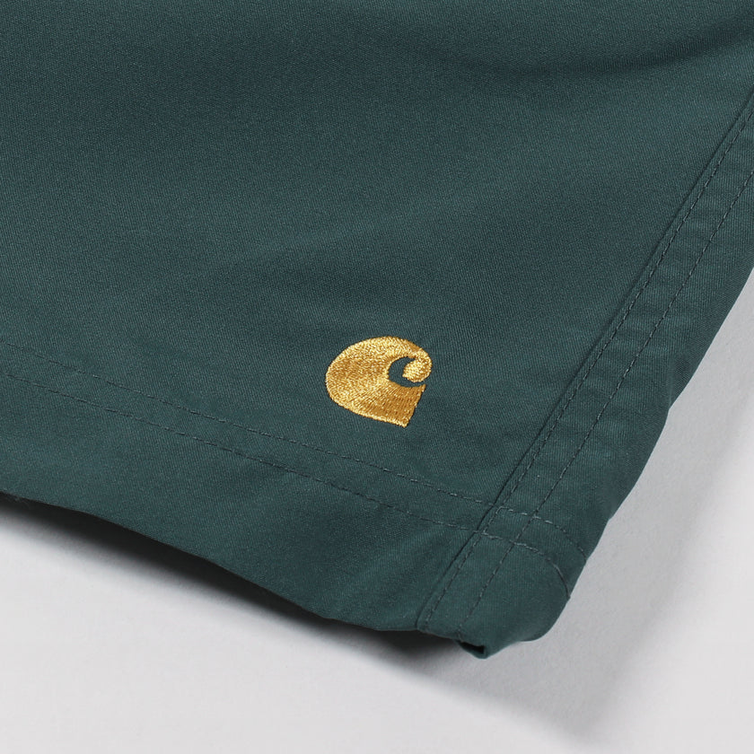 Carhartt WIP Chase Swim Trunks Juniper/Gold