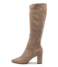 Load image into Gallery viewer, Django &amp; Juliette Norass Taupe Stretch Microsuede

