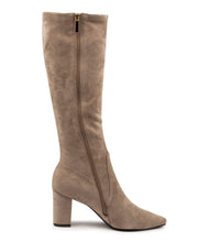 Load image into Gallery viewer, Django &amp; Juliette Norass Taupe Stretch Microsuede
