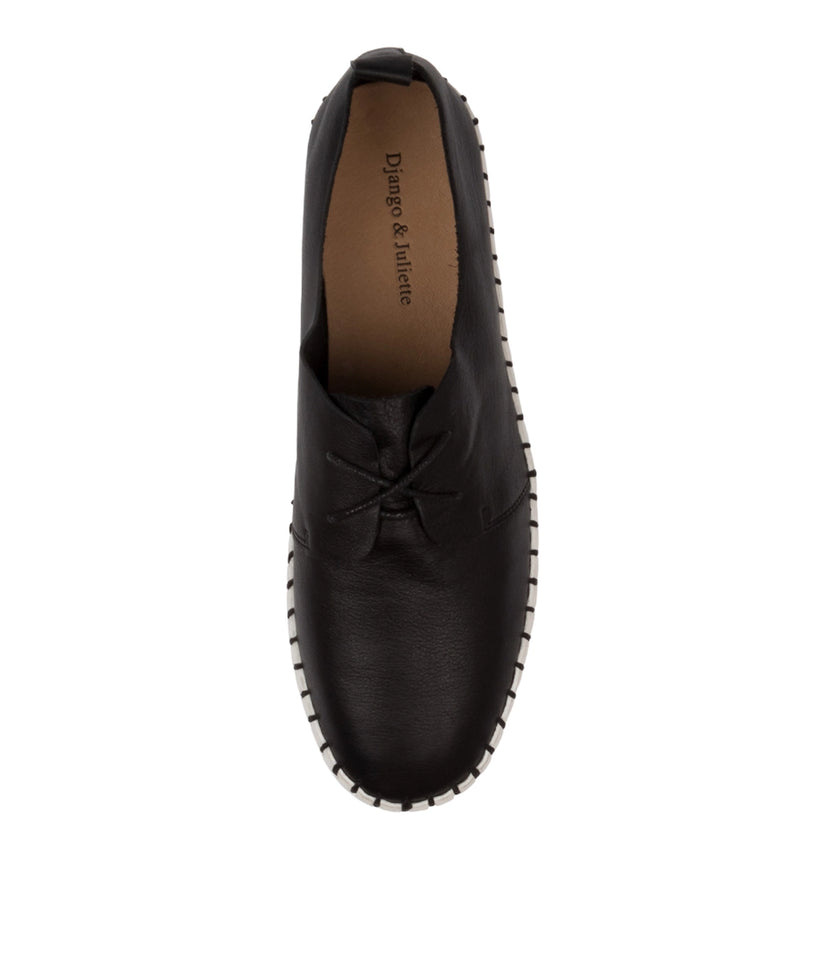 Django & Juliette Brenda Black/ White Leather