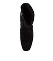 Django & Juliette Hartful Black Stretch Microsuede