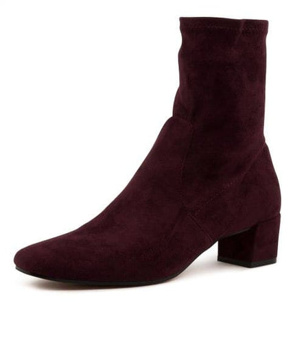 Django & Juliette Hartful Mulberry Stretch Microsuede