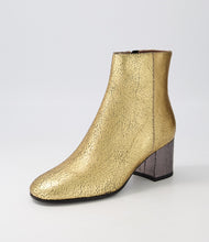 Load image into Gallery viewer, Django &amp; Juliette Flossies Old Gold/Pewter Crackle Leather
