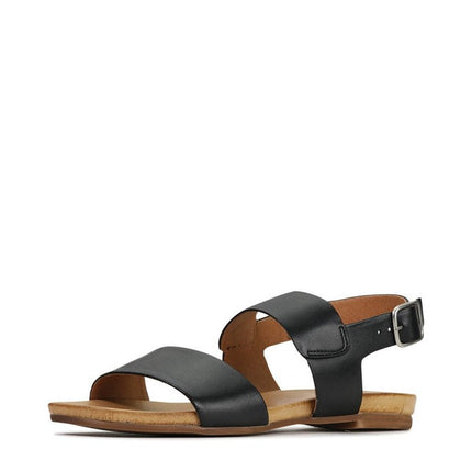 EOS Dana Sandals Black Leather
