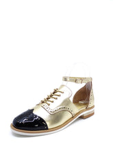 Load image into Gallery viewer, Django &amp; Juliette Nasey Black/ Old Gold Patent Leather
