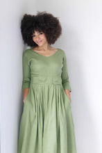 Load image into Gallery viewer, Lazybones Eloise Dress Herb Green
