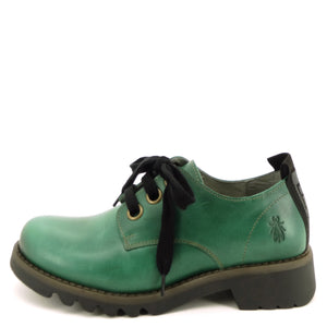 Fly London Ruda Green Leather
