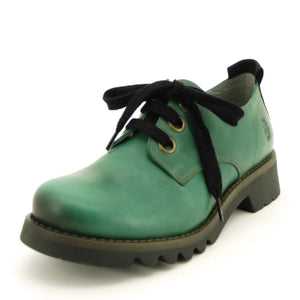Fly London Ruda Green Leather