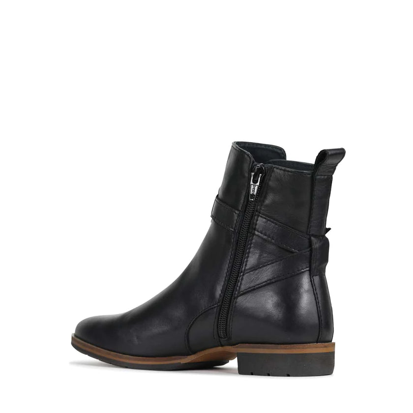 EOS Gabbi Ankle Boots Black Leather