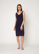 Load image into Gallery viewer, Two By Two V dress Navy
