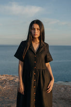 Load image into Gallery viewer, Hemp Clothing Australia Day Dress Black
