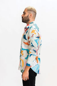 HEW Long Sleeve Shirt Artemis Print Mint Green