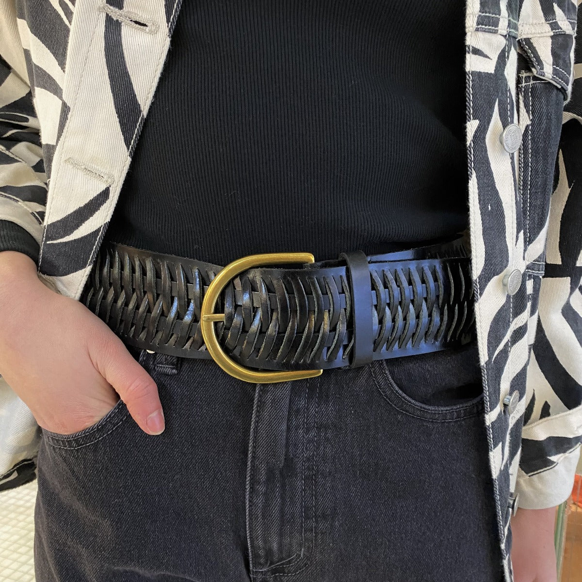 Loop Leather Co Matilda Belt Black