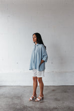 Load image into Gallery viewer, MGSC Janet Button Up Shirt Sky
