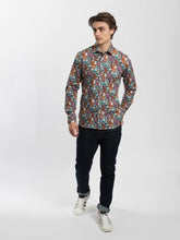 Load image into Gallery viewer, James Harper JHS412 L/S Foliage Shirt Rhubarb
