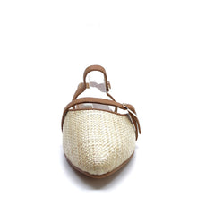 Load image into Gallery viewer, Mollini Greyhem Natural/ Tan Woven/Leather
