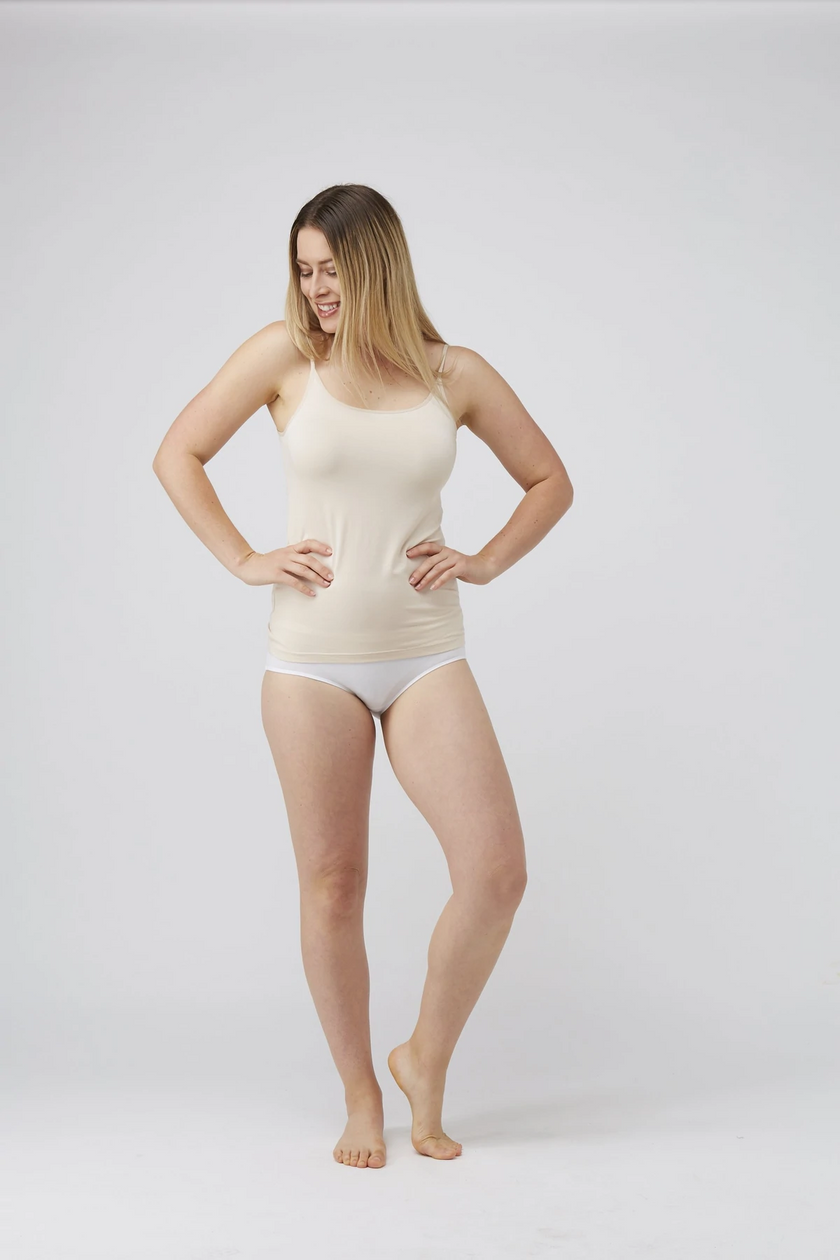 Tani 79232 Shoe String Singlet Nude