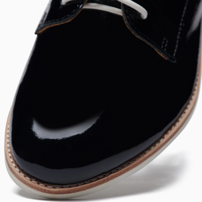 Rollie Derby Super Soft Black Patent Crinkle