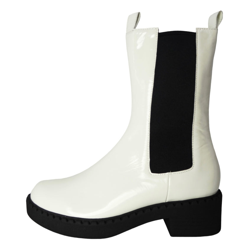 Top End Patsy Off White Patent