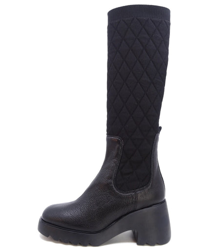 Unisa Leiva Black Leather