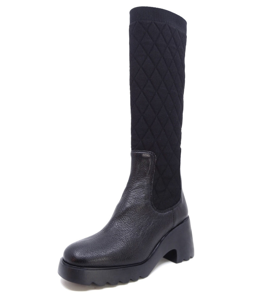 Unisa Leiva Black Leather