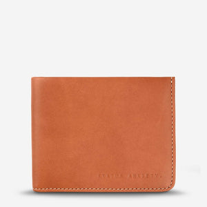 Status Anxiety Alfred Wallet Camel Leather
