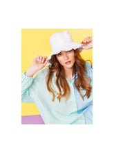Load image into Gallery viewer, Angels Whisper Canvas Bucket Hat White
