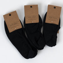 Load image into Gallery viewer, Hemp Clothing Australia Hidden Socks Black
